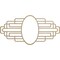 Ekena Millwork Elizabeth Wood Fretwork Pierced Ceiling Medallion, Hickory, 38"W x 19"H x 10 1/2"IW x 18"IH x 1/4"T CMWP38X19X0250EBHI - alternate 1